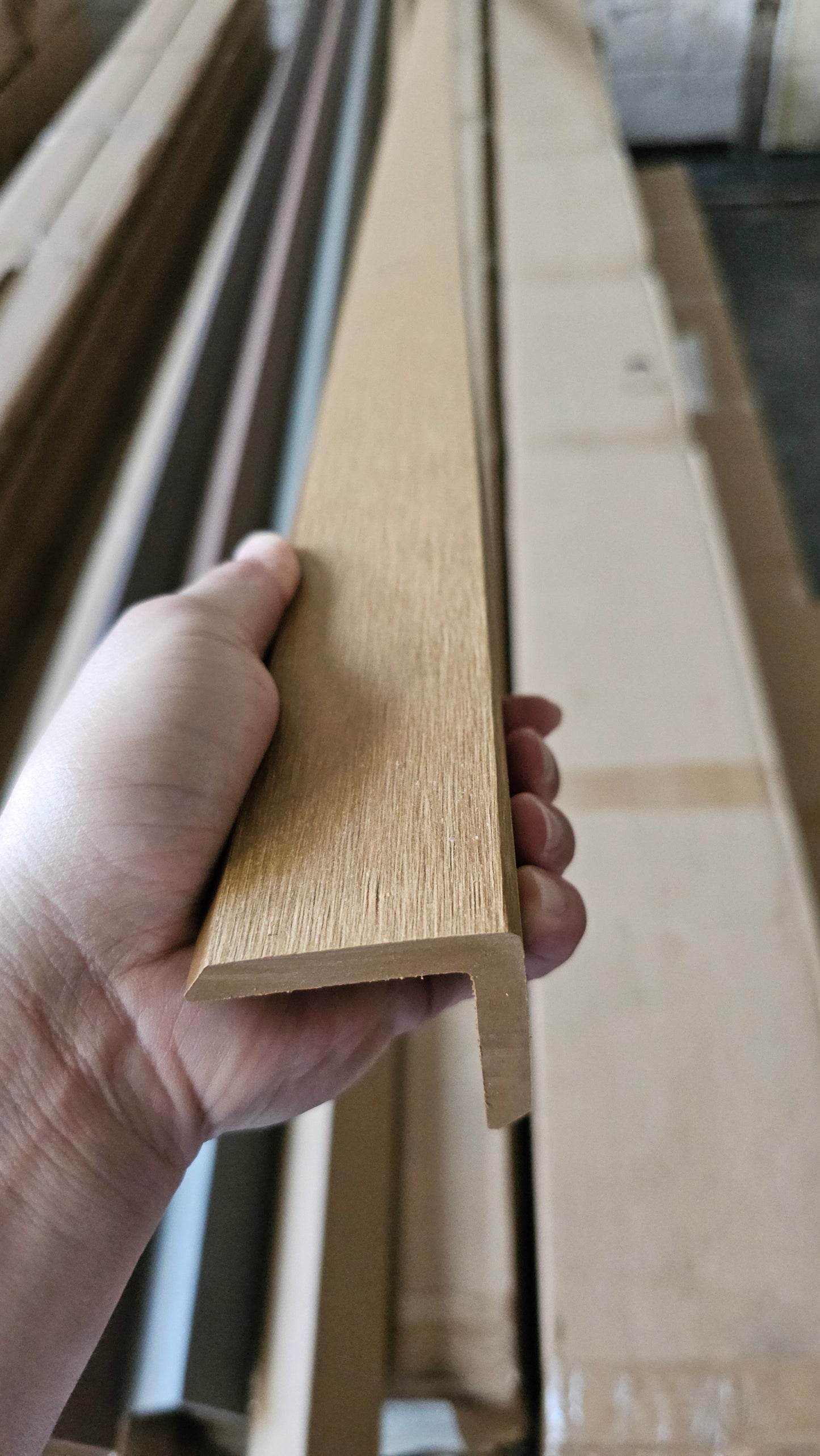 WPC CORNER ANGLE FOR WPC 3D EMBOSSED WALL CLADDING