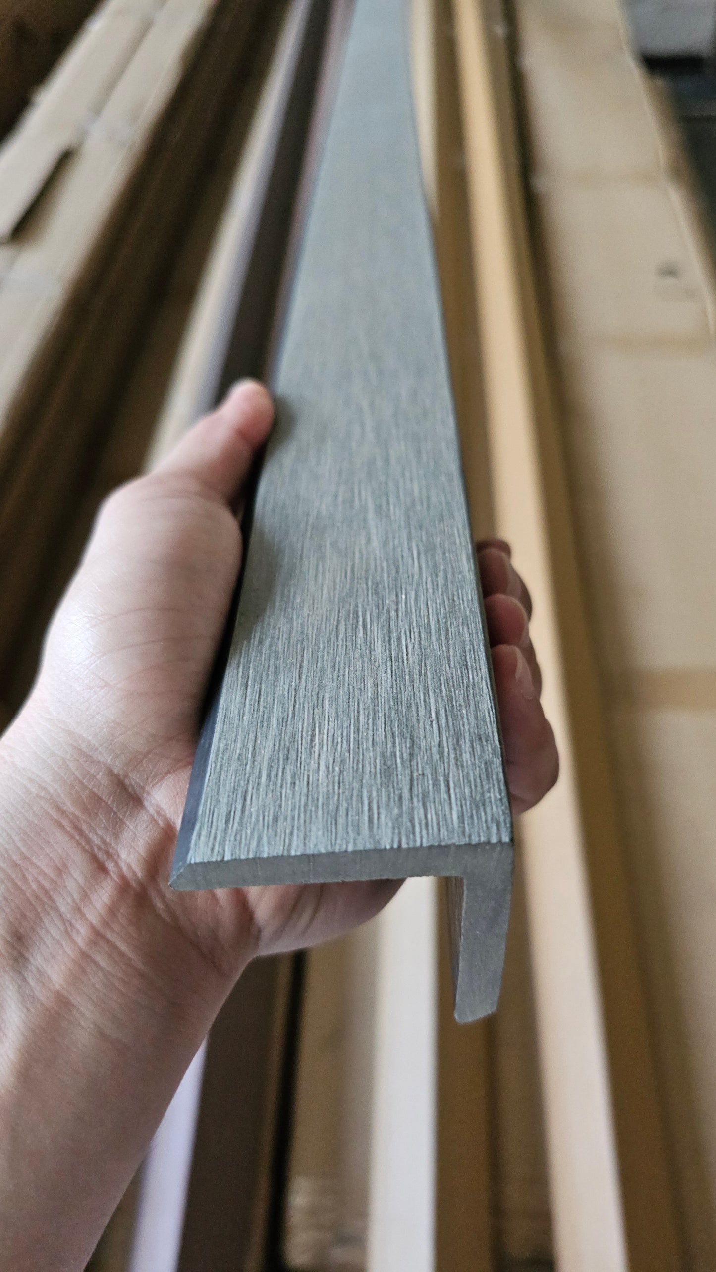 WPC CORNER ANGLE FOR WPC 3D EMBOSSED WALL CLADDING
