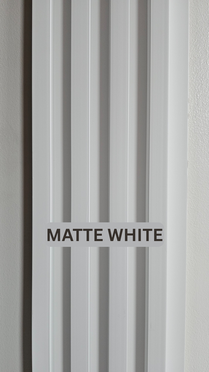 WPC Fluted Wall Panel Indoor - MATTE WHITE