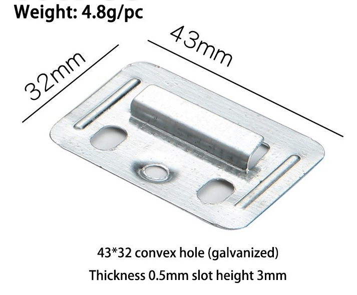 Metal Clip for Fluted Wall Panel