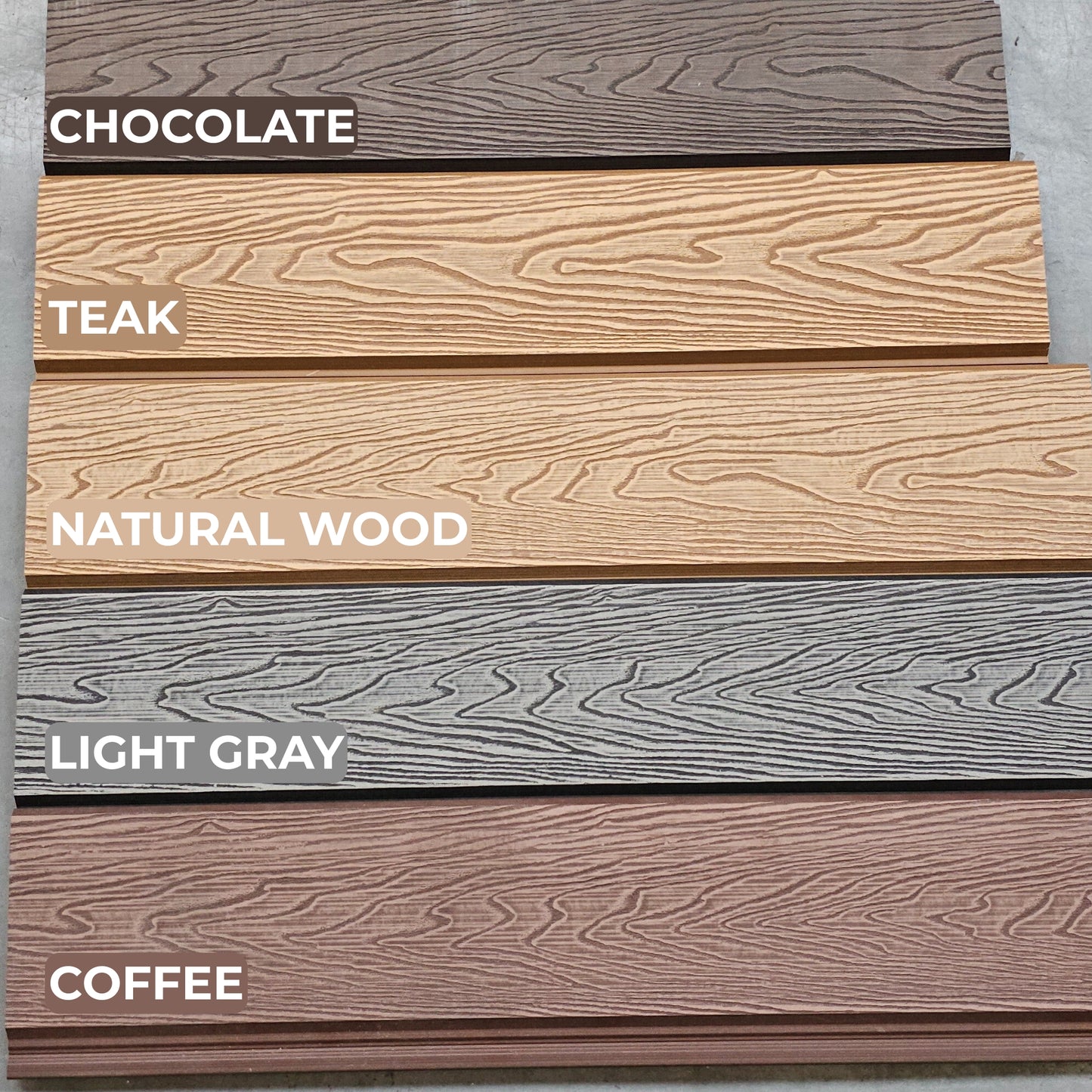 WPC 3D EMBOSSED WALL CLADDING OUTDOOR 155x21x2900mm
